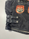 Vintage Harley-Davidson Racing #64 Leather Trim Biker Vest (XL)