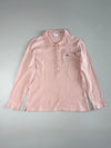 Lacoste Long Sleeve Piqué Polo Shirt – Pastel Pink (Size (XS/S)