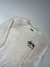 Stüssy London Raglan Crewneck Sweatshirt – Heather Grey (L/XL)