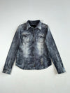 Buckaroo 1950 Distressed Hickory Stripe Western Snap Shirt – Indigo Women’s (S)