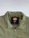 Dickies Quilted-Lined Canvas Work Jacket — Washed Olive Green (L)