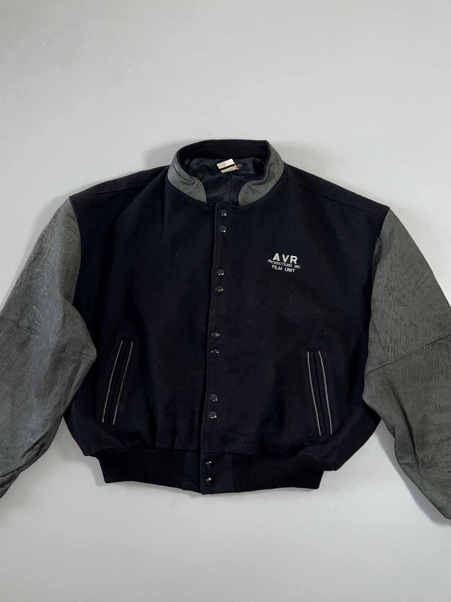 Z Baycity Original Leather Sleeves Varsity Jacket (XL)