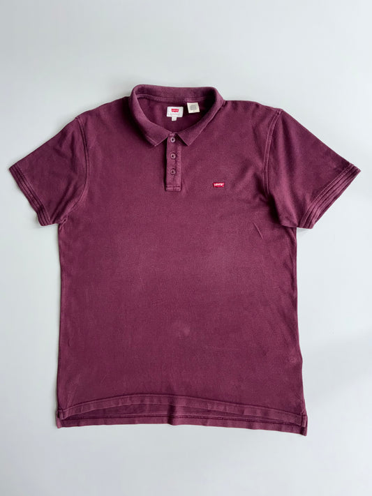 Levi’s Polo Shirt - Faded Maroon Pique (L)