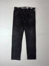 Big Train Osaka Japanese Embroidered Black Denim Jeans – Floral Waistband (W:38) (L:44)
