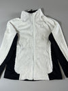 The North Face | White Black High Pile Fleece Zip Jacket (Women's) (XL)