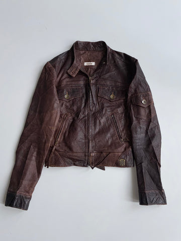 Kocca | Leather Multi-Pocket Jacket Brown Women’s (Xs)