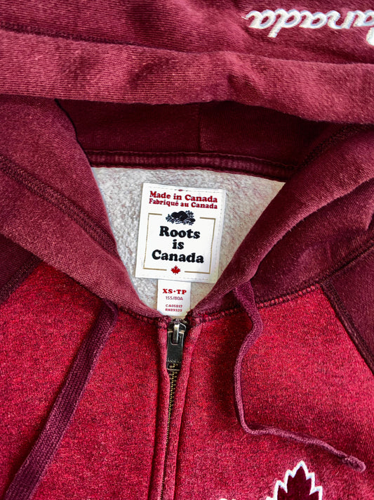 Roots | Canada Zip Hoodie Maroon | (S)