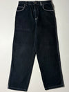 Vintage Southpole Black Baggy Contrast Stitch Denim Jeans (W:31) (L:41)