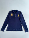 Ralph Lauren | Navy Big Pony Gold Crest Long Sleeve Polo | woman’s (XS)