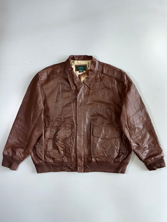 Scandia Woods Premium Original Leather Jacket (3XL)