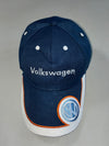 Volkswagen Official Navy & White Cap – Embroidered VW Logo (Adjustable)