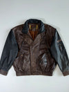 Rover and Jackes Premium Original Bomber Leather Jacket (2XL)