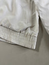 Vintage Adidas White Beige Stripe Track Jacket (L/XL)