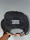 Burberry TB Monogram Vintage Check Black Baseball Cap – Made in Portugal (Adjustable)