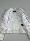 Vintage Heeli White Leather Racer Jacket (S)