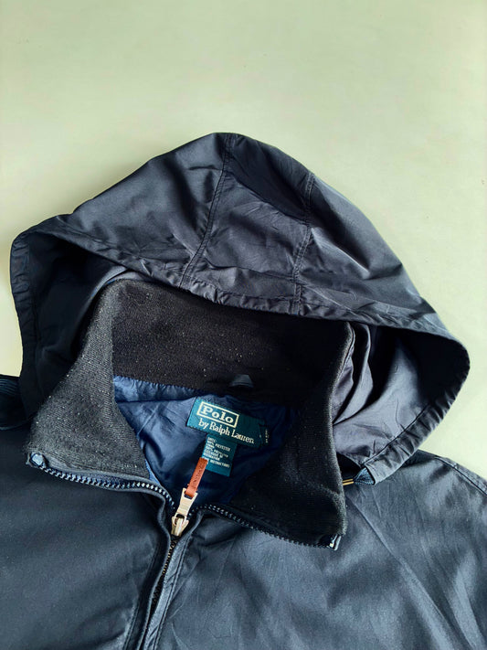 Polo by Ralph Lauren Hooded Windbreaker Jacket – Navy (2XL)