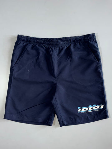 Lotto Navy Nylon Elastic Waist Pants Elastic (W:34|L:19)