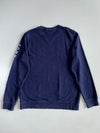Tommy Hilfiger Flag Logo Navy Crewneck Sweatshirt Sleeve Print(XL)