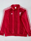Vintage Adidas Red Liverpool FC Striped Track Jacket (M)