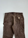 Carhartt Original Fit Brown Double-Knee Pants (W:36|L:38)