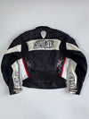 FLM Motorcycle Equipment Red Dragon Graphic Armoured Mesh Biker Jacket (Paded) (M)