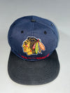 Vintage NHL Chicago Blackhawks Embroidered Navy & Black Snapback (Adjustable)