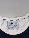 Adidas Originals White & Black Colour-Block Raglan Tee  (M)