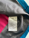 Adidas ClimaProof Vintage Blue & Navy 3-Stripe Full-Zip Windbreaker Jacket (L)