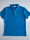 Lacoste Classic Polo Shirt Crocodile Logo 100% Cotton Cobalt Blue (M)