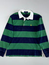 Polo Ralph Lauren Green & Navy Rugby Stripe Shirt (XXS)