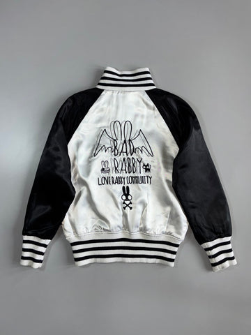 Bad Rabby Japanese Satin Varsity Bomber Jacket (XS)