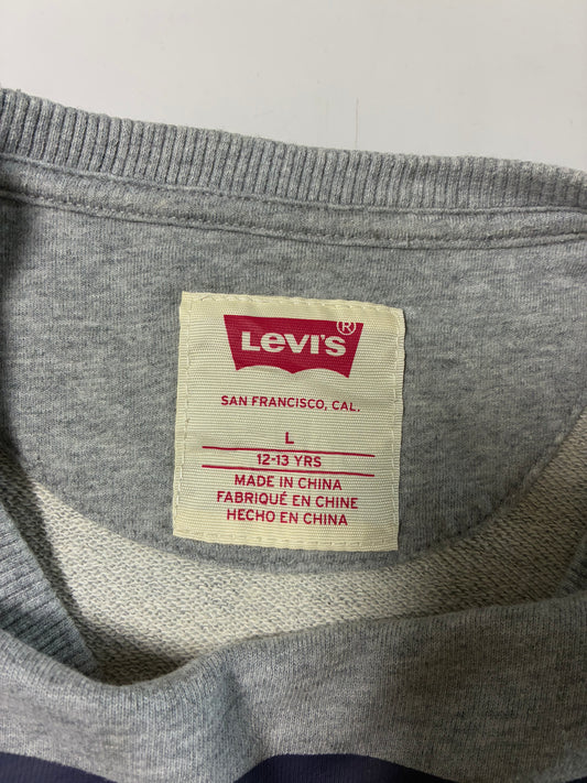 Levi’s Grey Sportswear Logo Crewneck Sweatshirt  (S)
