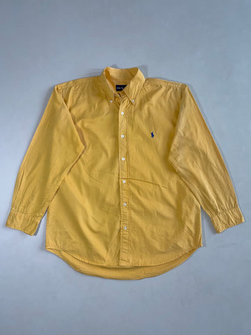 Vintage 90s Ralph Lauren “Blake” Yellow Button-Down Shirt – (XL)