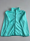 The North Face Mint Green Zip-Up Fleece Jacket (XS)