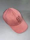 MLB NY Yankees Cap – Dusty Rose with Metallic Logo (Adjustable)