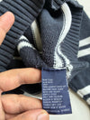 Vintage 90s Tommy Hilfiger Navy & White Striped Knit Sweater – Made in Hong Kong (M)