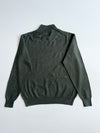 Crocodile Vintage Olive Grey Mock Neck Knit Sweater (S)