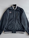 Athletix West | Black Varsity Bomber Jacket (L)