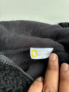 National Geographic Black Sherpa Fleece Zip-Up Hoodie (S)