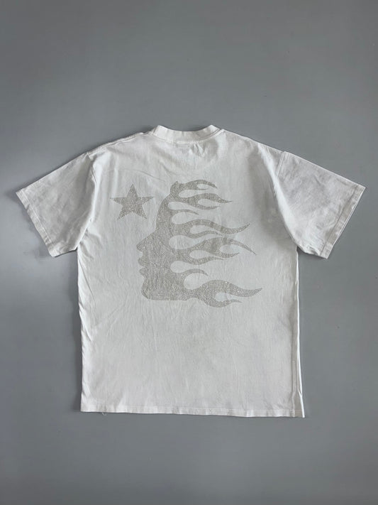Hellstar “Enlightenment Club” Graphic Rhinestone Tee (L)