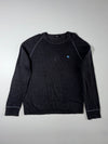 Burberry Black Label | Contrast Stitch Knit Sweater Charcoal | (XL)