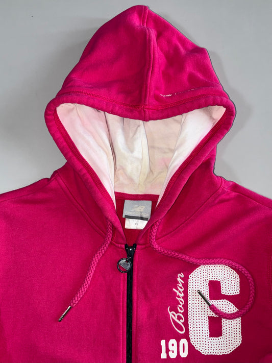 New Balance Pink Boston Zip Hoodie (S)