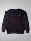 Polo Ralph Lauren V-Neck Knit Sweater – Black (L)