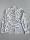 Polo Ralph Lauren | White Navy Windowpane Check Slim Fit Shirt (Xl)