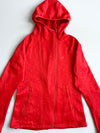 Adidas Outdoor | Red Melange Fleece-Lined Zip Hoodie woman’s | (S)