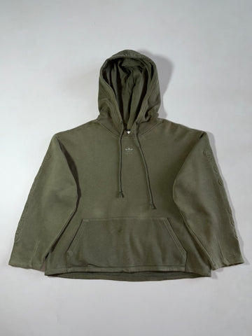 Vintage Adidas Olive Green Trefoil Oversized Pullover Hoodie Women’s (XL)