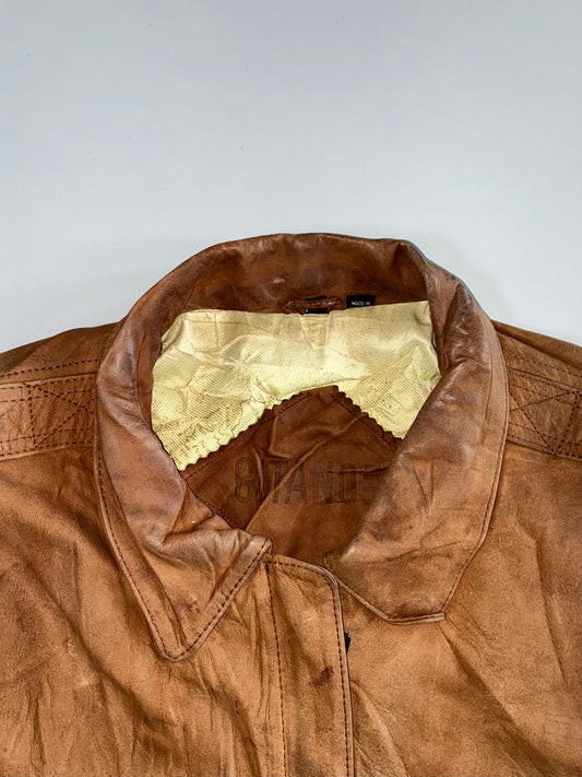 G Tano Premium Original Sued Leather Jacket (XL)