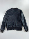 PS Paul Smith Navy Leather Bomber Jacket (M)