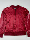 Vintage Benetton Formula 1 Racing Team Red Satin Bomber Jacket (S)