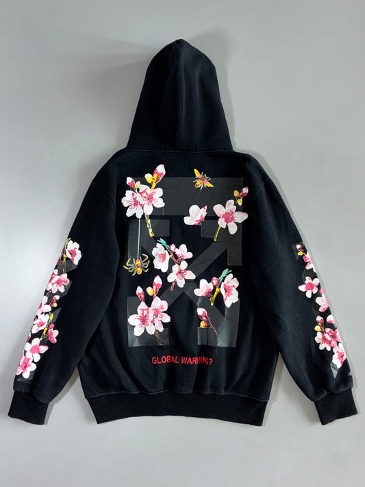 Off-White “Global Warming” Floral Print Hoodie (M/L)